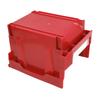 Parts Storage Box Plastic Hangable Stackable Storage Tray for Candy Hardware Craft Supplies 276 X 213 X 178mm Red