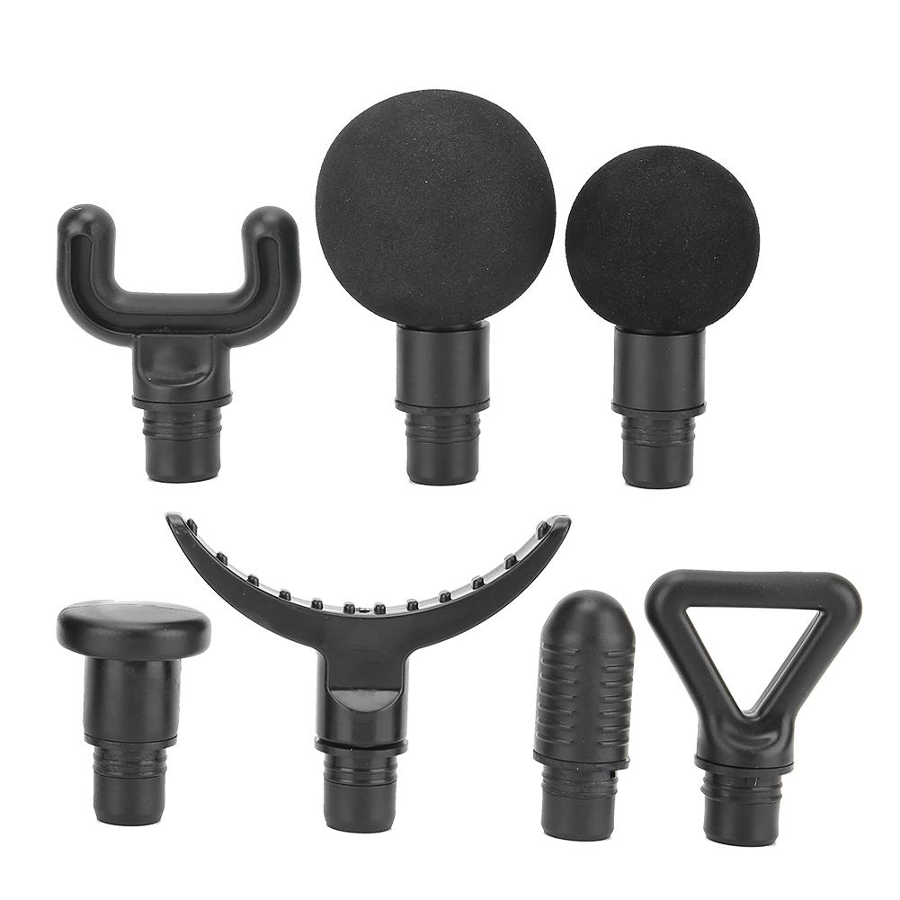 7pcs 19mm Caliber High frequency Massage Gun Body Relaxation Fascia Massager Gun Replacement Head Massage Head Set Portable