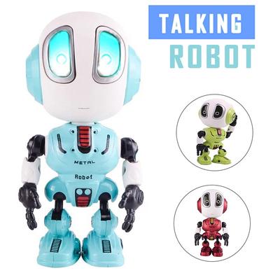 Mini Smart Talking Robot Toy Elektroniczna zabawka dla lalki Głowica z czujnikiem dotykowym Robot ze stopu światła LED