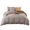 Flannel Embroidered Four-Piece Bedding Set