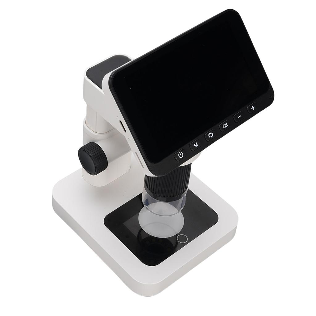 Electronic Microscope with 8 LED Lights 12MP 4.5 Inch Screen 5-32X Magnification Digital Magnifying Glass