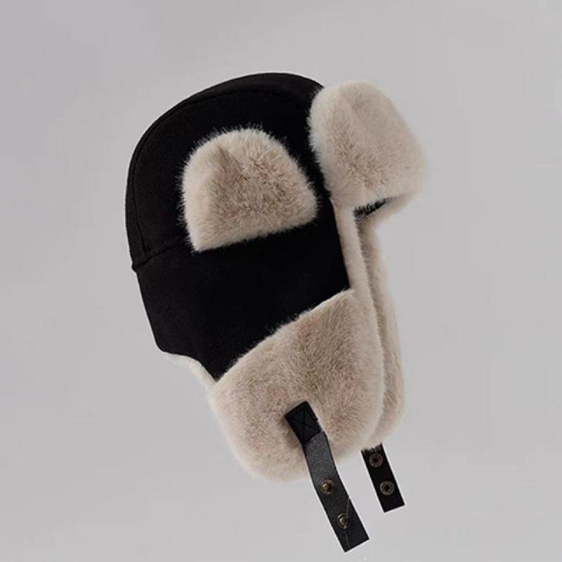 Thunderhead Cap Men's Fall and Winter Warm Cotton Cap Children's Mask Cap Plush Ear Protection Cycling Cap Europe and The United States
