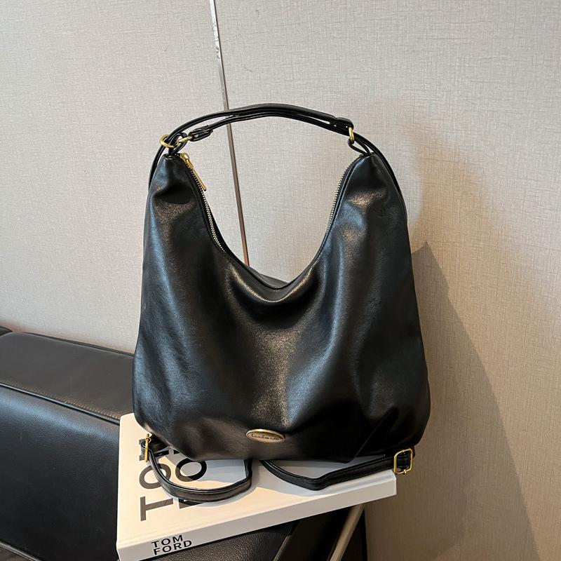 Retro Tote Bag Women's Large Capacity 2025 New Autumn and Winter Leisure Shoulder Commuter Bag Multi-functional Backpack Backpack