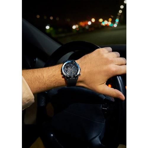 Casio Watch Edifice Nighttime Drive Series with Bluetooth ECB-40YNP-1AJF Men's Navy