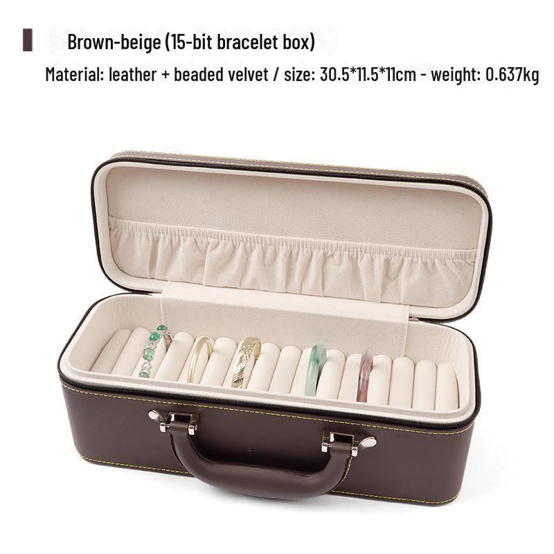 

Многоярусная шкатулка для хранения ювелирных изделий с дисплеем для колец, ожерелий и браслетов Bracelet Display Box