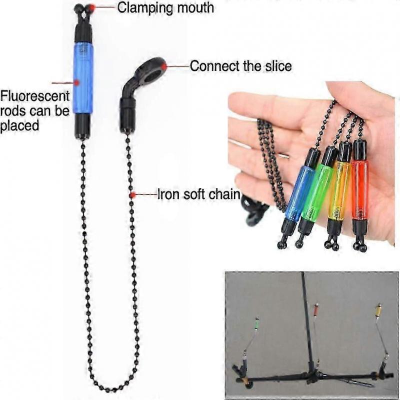 2/3pcs Bite Indicator Fishing Alarms Light, Portable Bobbins Hangers Alerter Tackle Swinger Carp Practical Accessories Outdoor Rod Illuminated