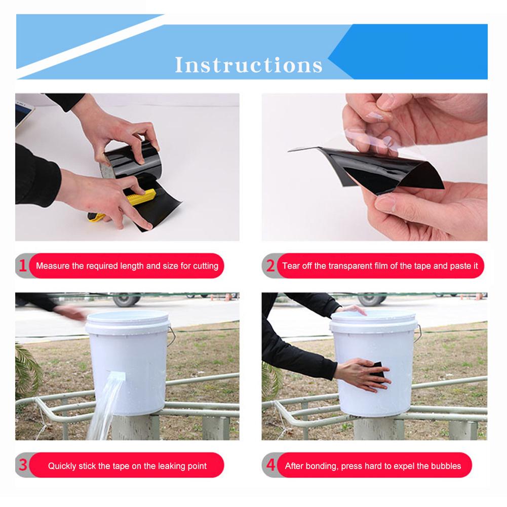 Buy PVC Fix Strong Stop Leaks Seal Tape Self Adhesive Pipeline