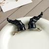 2PCS Goth Devil Horn Shape Hair Clip Halloween Party Hairpin for Woman Girls Taking Photo Braids Role Play Hairpin