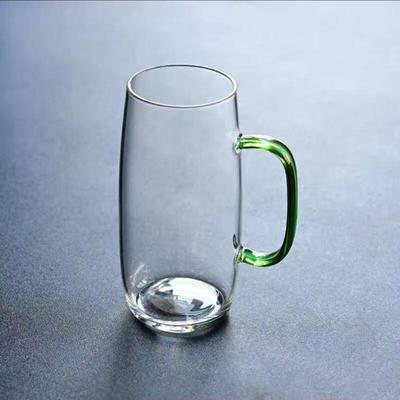 Glass Drinking Mug with Handle