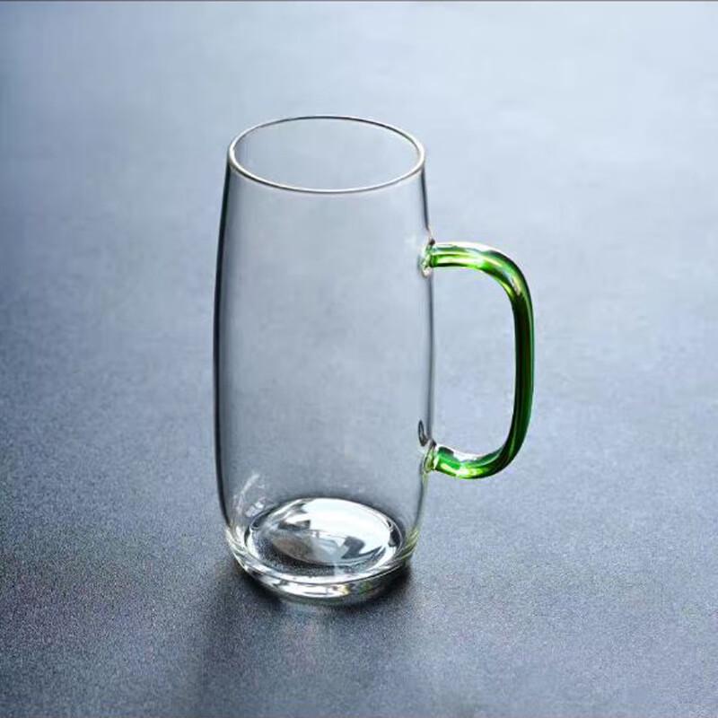 Glass Drinking Mug with Handle