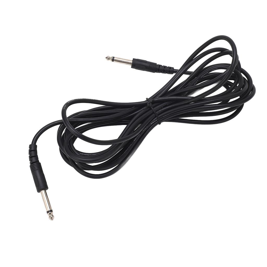 Guitar Audio Cable 6.3mm Straight Connector 5 Meter Long Anti Interference PVC Shielding Cable for
