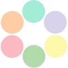 18 PCS Pastel Dry Erase Dots 11 Inch Removable Stickers Dots Wall Decals for School Classroom Whiteboard Teachers Students Table Desk