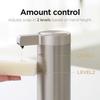 Mooas Automatic Liquid Soap Dispenser, Stainless Steel, Touchless Hand Soap Dispenser with 2 Adjustable Levels, IPX5 Waterproof, Motion Sensor, Dish D