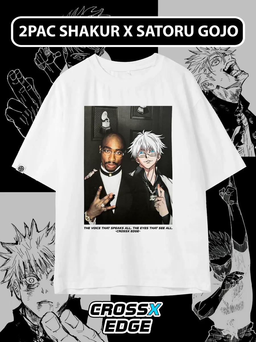 

Black cotton oversized printed T-shirt L