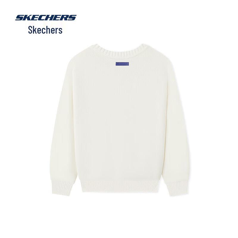 Skechers 2025 Fall Unisex Knitted Pullover Sweatshirt S-M