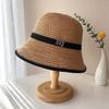 Breathable Bucket Hat Letter Decor Beach Cap Wide Brim Fisherman's Hat  Women Girls