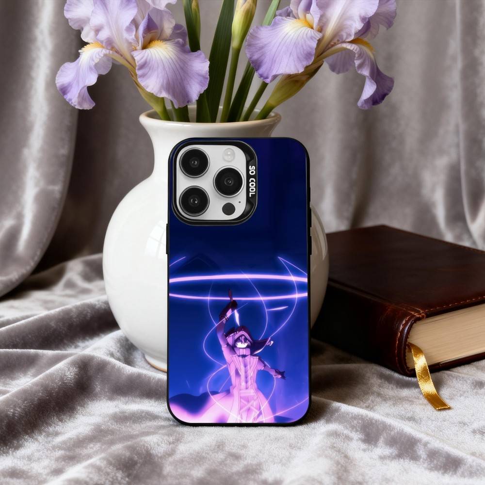 Manga The E-Eminence in S-Shadow Phone Case For iPhone17,16,15,14,13,12,11 Plus,Pro Max Candy Silver Plated Inside Cover