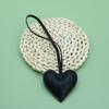 Custom Leather 3D Peach Heart Keychain Bag Pendant Love Hand Rope Personalized Couple Backpack Pendant Gift