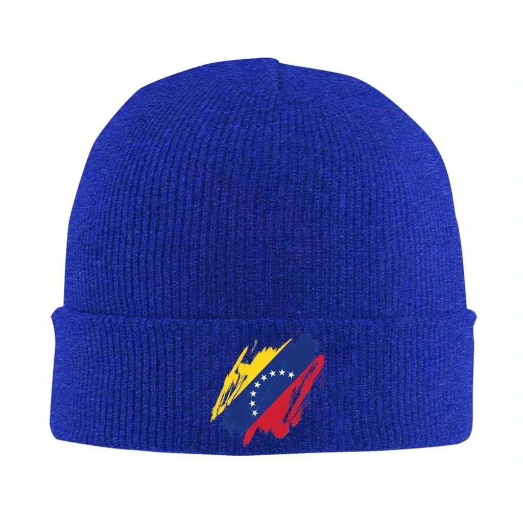 Venezuela Flag Beanie Hats libre Knit Hat Gym Elastic Adult Unisex Caps Spring Graphic Funny Bonnet Hats Gift