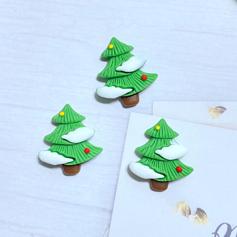 10 Stück Neue Niedliche Mini-Weihnachtskollektion Flache Rückseite Harz-Cabochons Scrapbooking DIY Schmuck Bastel-Dekorationszubehör