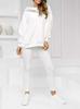 2024 Trendy Women's Sportswear: Hooded Sweatshirt, Ribbed Slim Vest, and Pants Set.