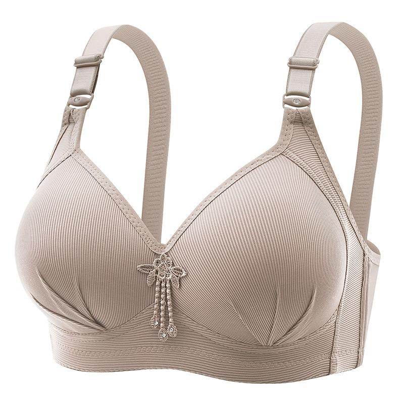 

Plus Size Wire-Free Maternity Bra Maximises Curves While Minimising Appearance Lightweight Cups for Comfort and Breathability Solid Colour Bra 36/80
