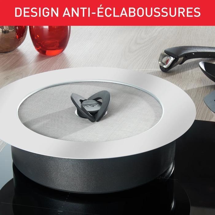 Tefal ingenio couvercle anti-projection inox 24-30 cm l9879902