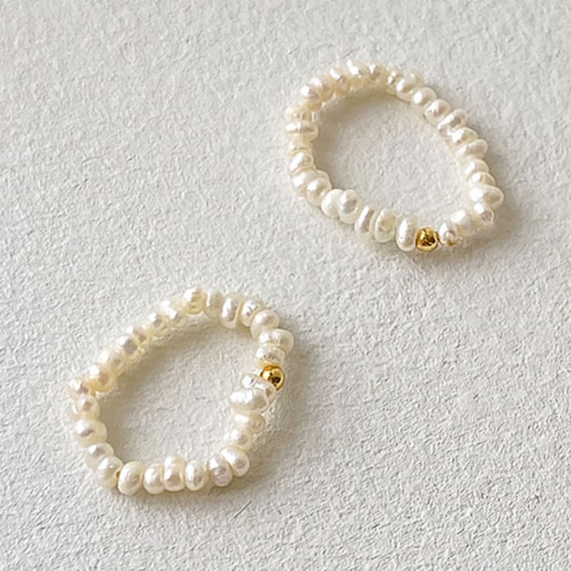 Primaute GOLD POINT PEARL RING