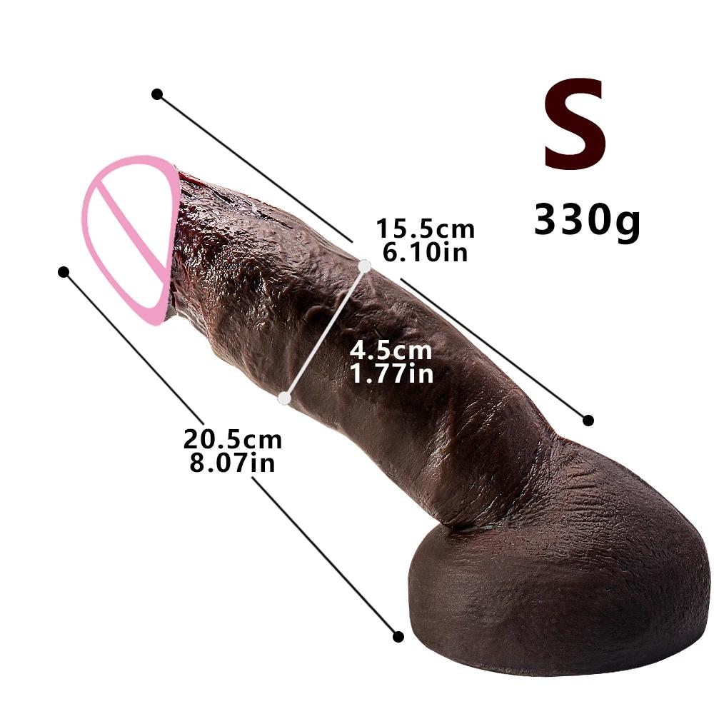 3sizes Black Big Dick Realistic Dildo Huge Penis Adults Anal Sex Toys For Women Men Suction Cup Vagina Orgasm G-spot Stimulator