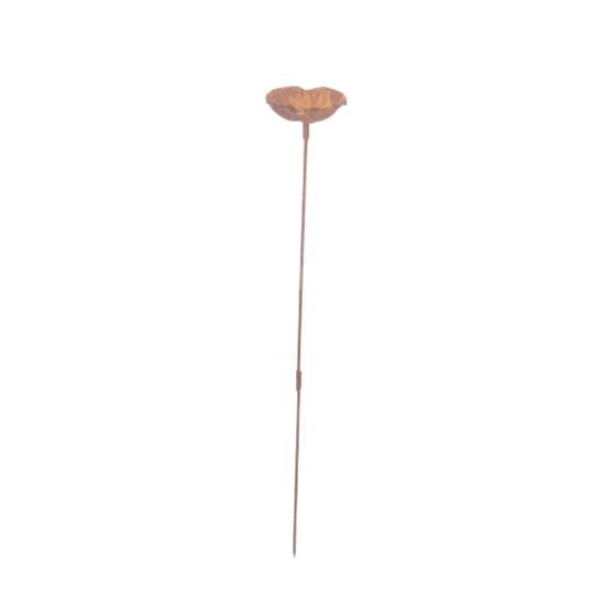 

Rusty Flower Bird Bath Garden Stake Outdoor Bird Feeder with Stake Metal Flower Yard A
