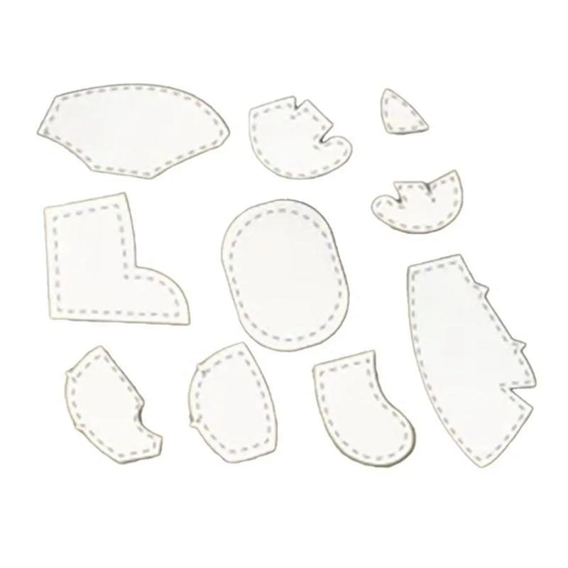 8 Stück/Set 10 Zoll Acryl Schablone Lineal Set Memory Quilting Lineal Lineal DIY Handwerk Für Nähen Schablone Patchwork A-B61B