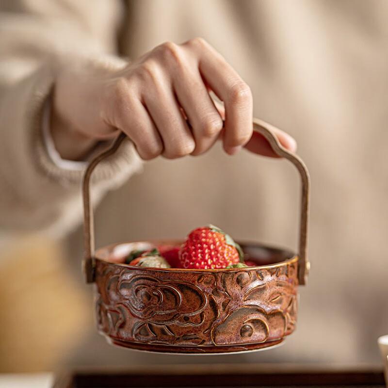 Ceramic Retro Portable Serving Plate 1 Piece