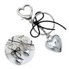 Chic Heart Keychain Stylish Accessaries Elegant Key Holder Bowknot Bag Charm