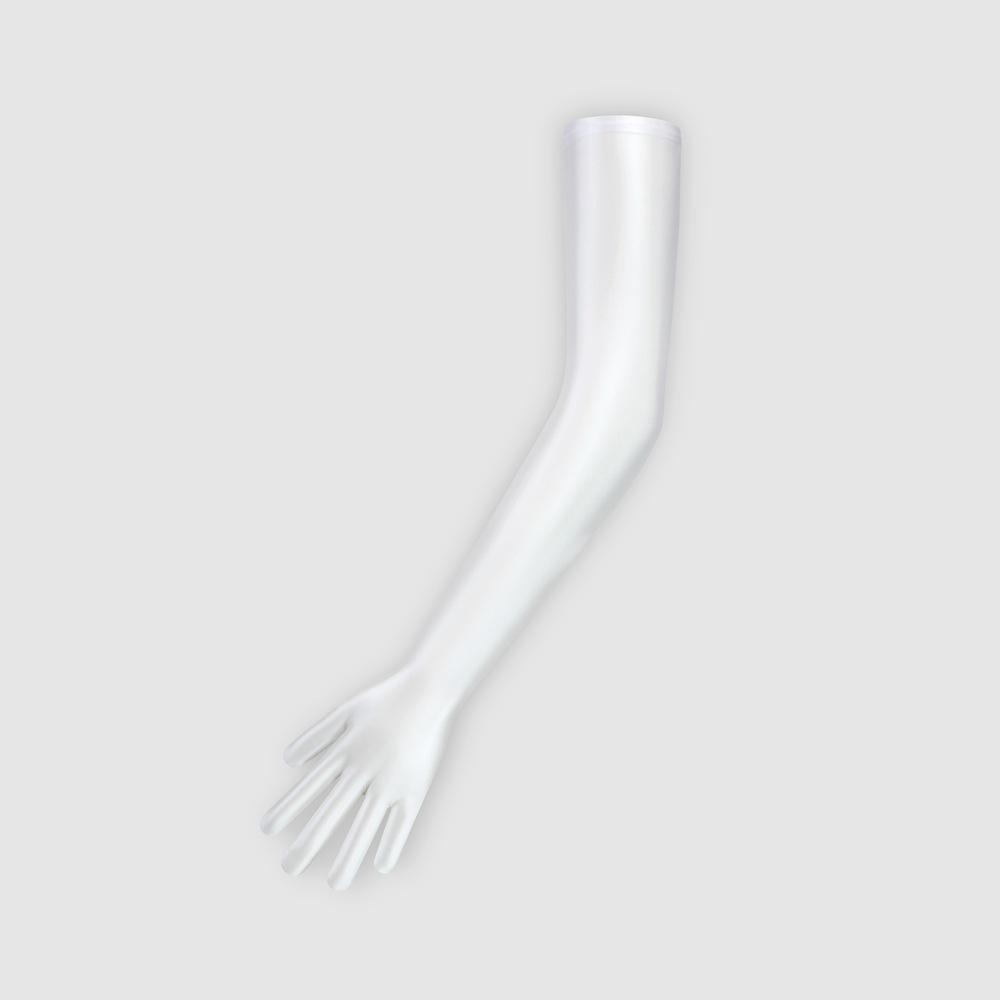 Glänzende Seidige Nylon Fahrrad-Sonnenschutzhandschuhe - Retro Mehrfarbig, Ultra-Langes Design