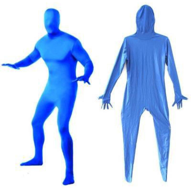 

Хэллоуинский костюм Дэдпул Охранник Ниндзя Надрать Зад комбинезон стелс лайкра стрейч облегающий 165 to 175 cm синий