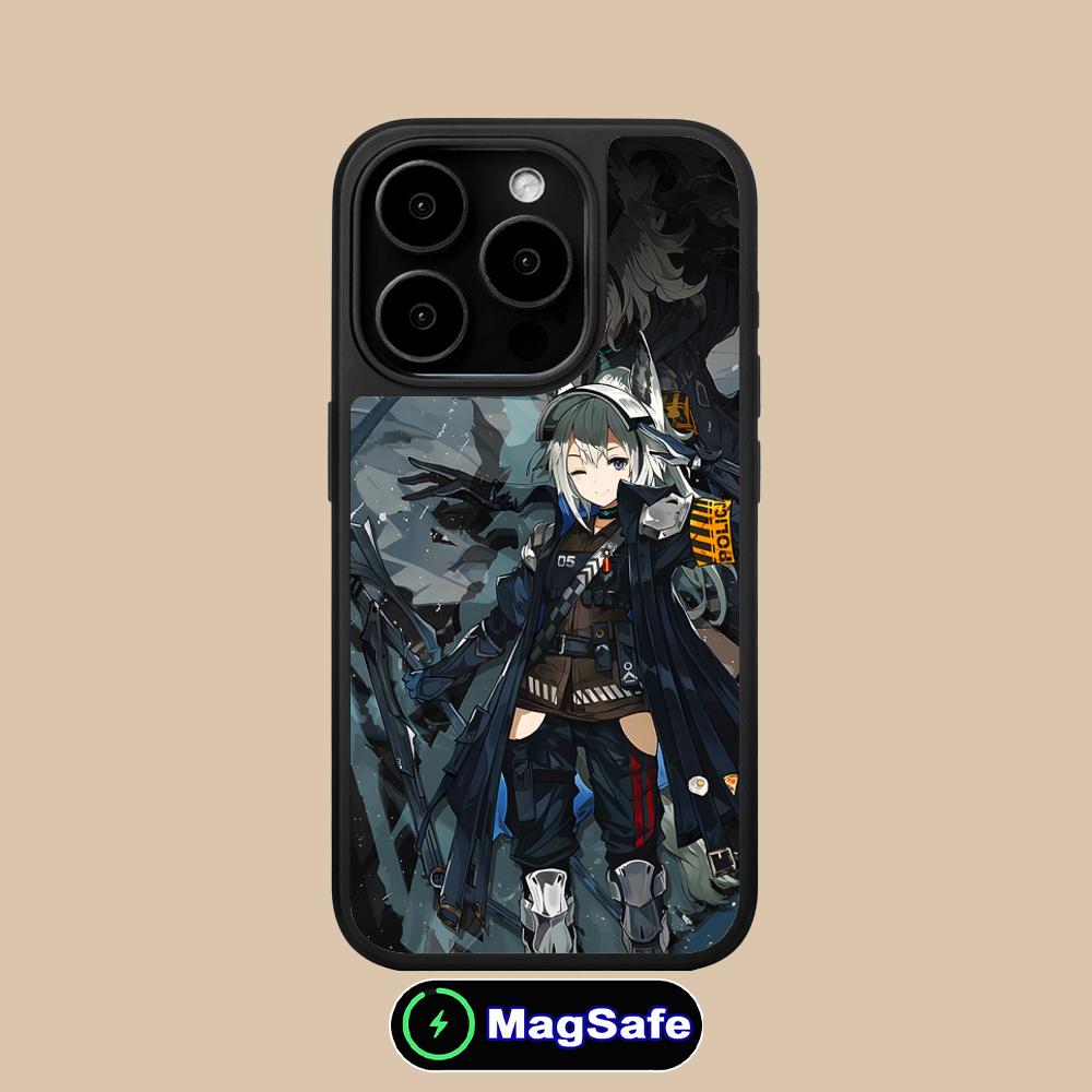 Arknights Grani Matte Surface Magsafe Mobile Phone Case for iPhone 17 16 15 14 13 12 11 Air Pro Max Plus Colorful Cover