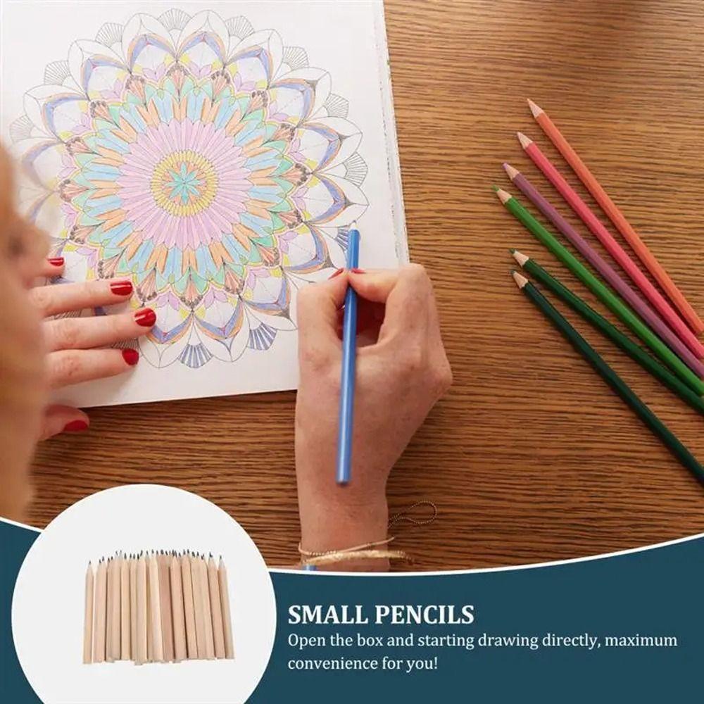 Calligraphy Short Pencils Drawing Tool Sketching Pencils Toddler Wood Pencil  Writing Supplies