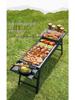 Portable Folding Charcoal Grill Set for Outdoor Camping and Barbecues