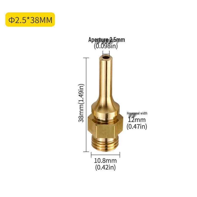 Extended Small Hole Nozzle for Hot Melt Glue Gun