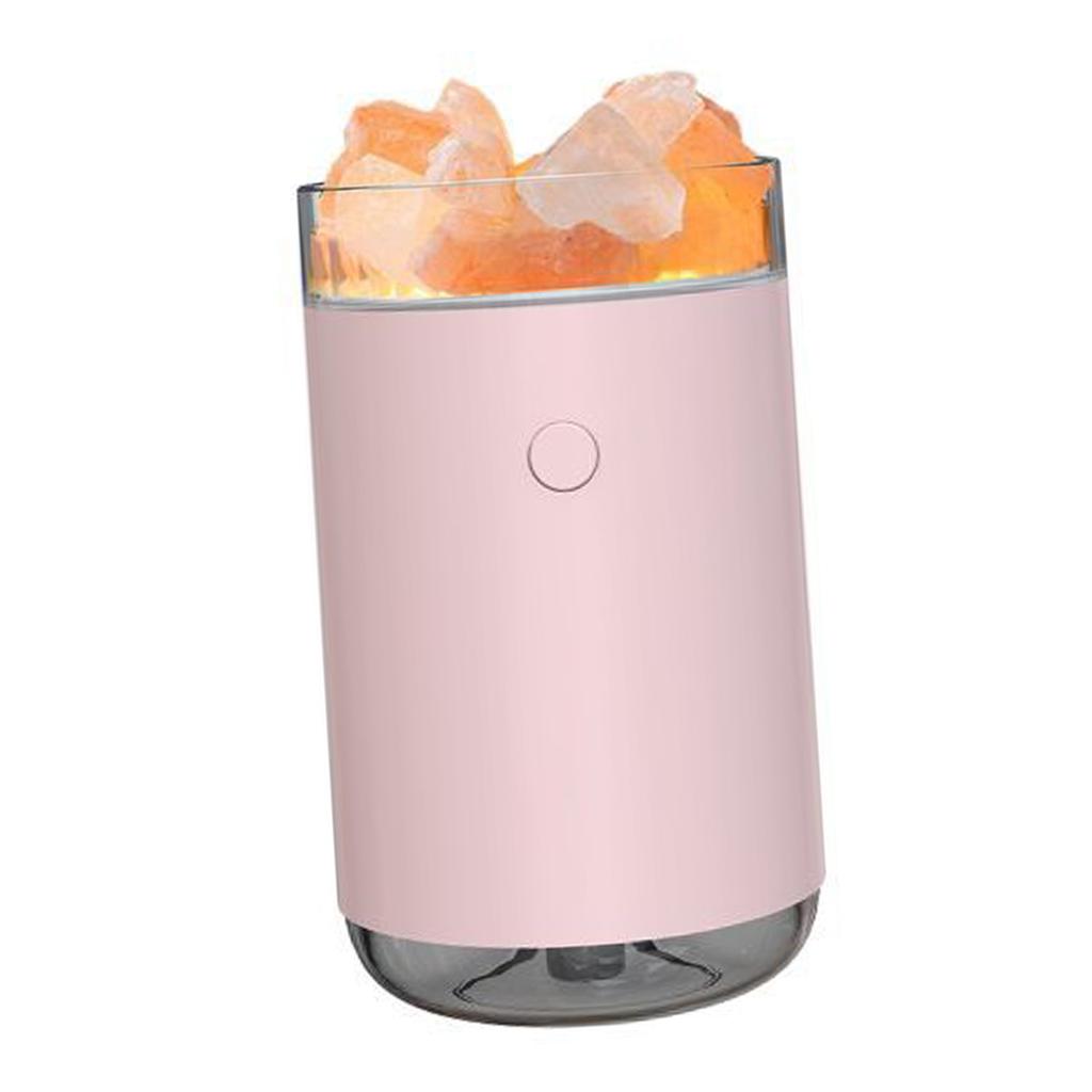 Humidificateur Diffuseur de Sel USB Diffuseur Humidificateur de Bureau avec Effet de Lumière Colorée