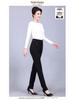 2026 Women's Plus Size Straight-Leg Elastic Waist Pants for Spring/Autumn - Loose Fit for Middle-Aged & Elderly