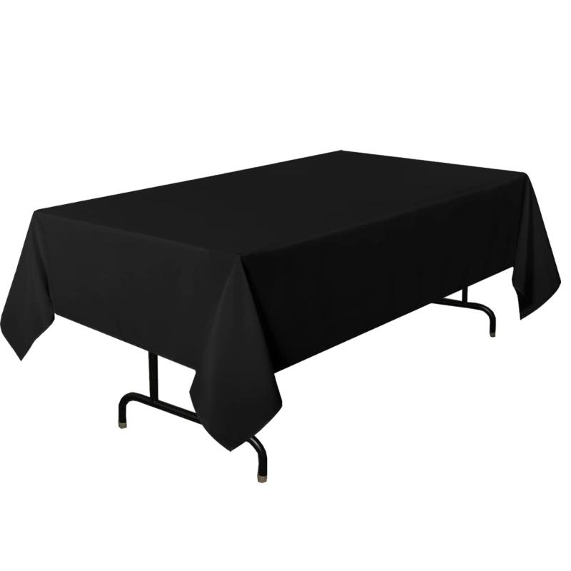 Rectangular Tablecloth Stain Resistant Polyester Table Covering Cloth for Dining Tables Easy To Clean and Maintain