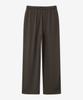 BASIC HOUSE Women'S Breathable Elastic Waist Wide Pants Melange Brown