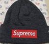 [USED] Supreme New Era® Box Logo BeanieCharcoal