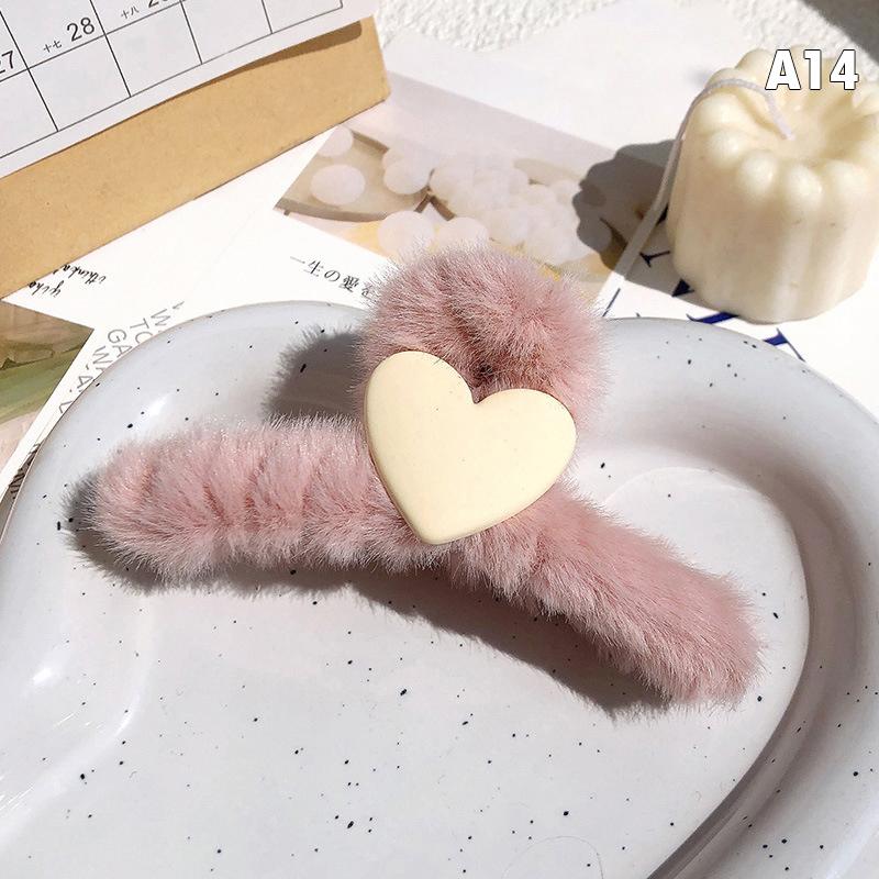 Plush Claw Bow Tassel Hairpin Best Claw Clips For Thick Hair Women Accessories