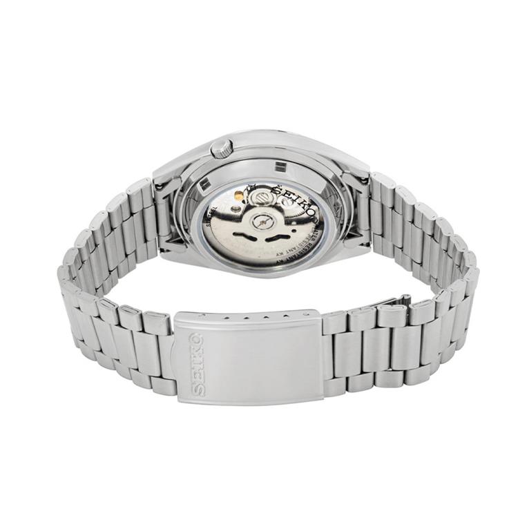 Seiko 5 Collection Automatic Mechanical Movement Steel Strap Watch Unisex White Dial SNXF05K1