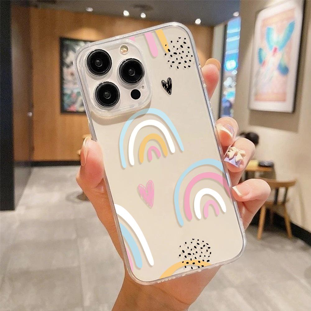 Acrylic Phone Case for iPhone 11 12 13 14 Pro 12 14 16 Pro Max for Samsung A16 A36 A56 S24 FE High-quality Painted Anti-fall Mobile Phone Case