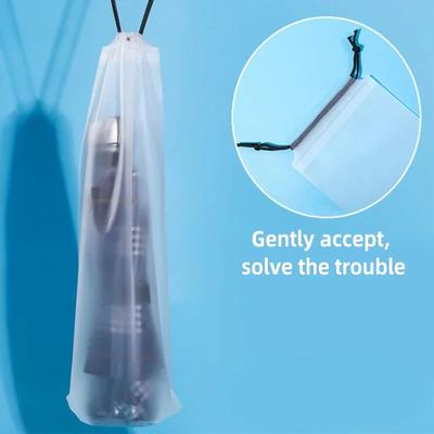 Umbrella Storage Waterproof Frosted Bag Reusable Portable Collapsible Drawstring Car Storages Sleeve Auto Accessories