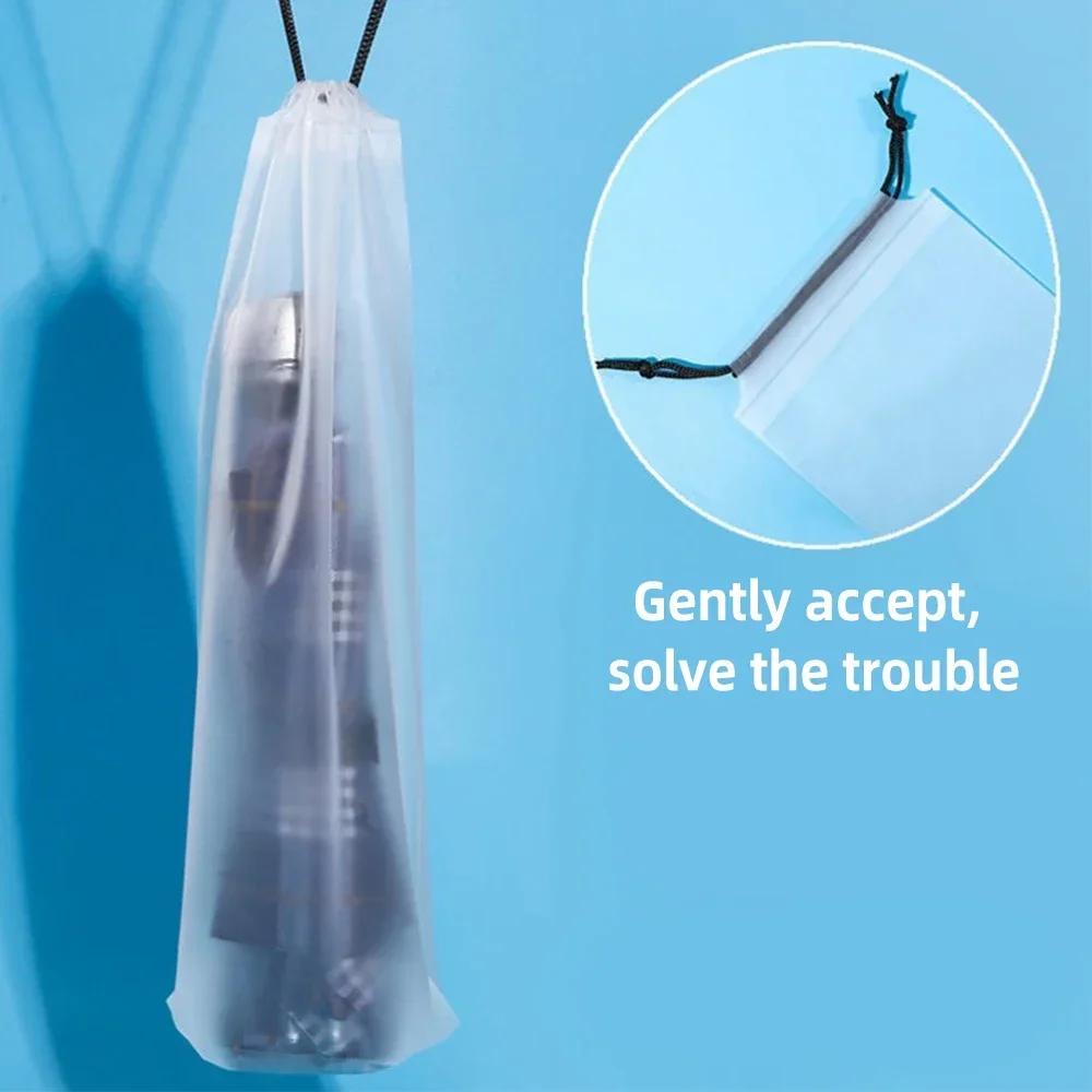 Umbrella Storage Waterproof Frosted Bag Reusable Portable Collapsible Drawstring Car Storages Sleeve Auto Accessories