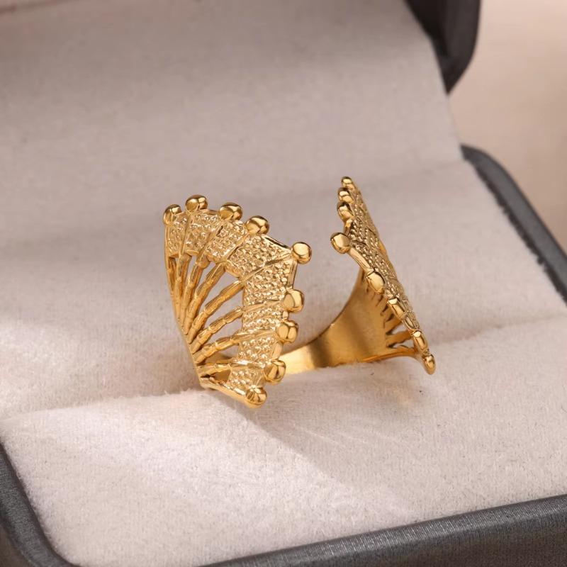 Summer new titanium steel ring women's niche light luxury shell crab ocean index finger ring